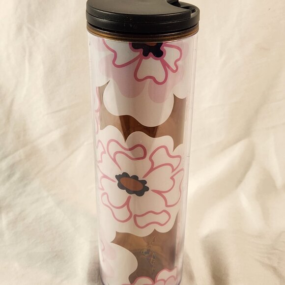 Starbucks Travel Tumbler Pink White Flower Twist Lid Tall Mug Cup 16 oz FastShip - Picture 13 of 13